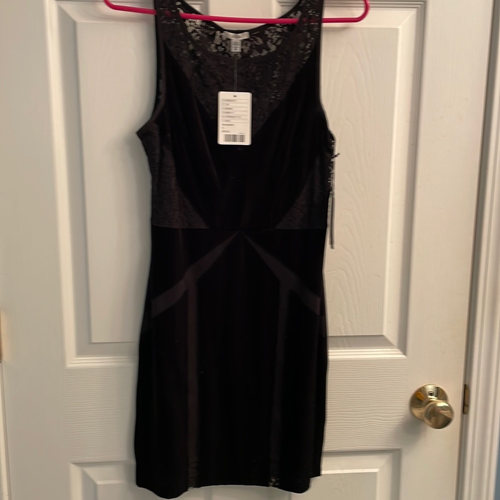 Exoteric size s black velvet mini dress